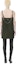 Shop WE11DONE FW21 Wool Chain Mini Sleeveless A-Line Dress Dark Khaki WD-OP3-21-132-W-KK