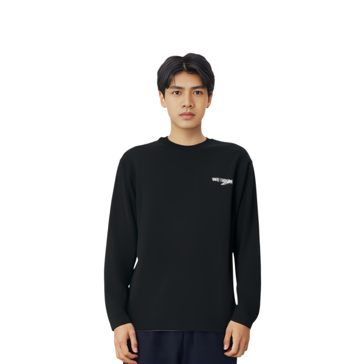 WE11DONE FW22  Black Graphic Print Long Sleeve T-Shirt. WD-TT3-22-793-U-BK 圖 6