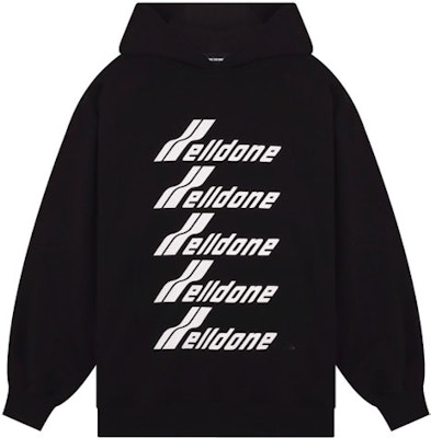 Sudadera Negra WE11DONE FW22 con Logo y Gráficos Frontales. WD-TH3-22-729-U-BK Order Sudadera Negra WE11DONE FW22 con Logo y Gráficos Frontales. WD-TH3-22-729-U-BK