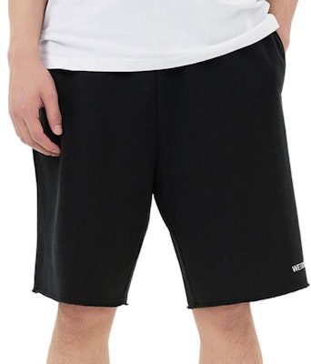 WE11DONE FW22 Solid Color Elastic Waist Logo Print Casual Shorts WD-TA3-22-749-U-BK Shop WE11DONE FW22 Solid Color Elastic Waist Logo Print Casual Shorts WD-TA3-22-749-U-BK