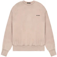WE11DONE FW22 Beige Solid Color Unisex Pullover Sweatshirt Casual WD-TS3-22-707-U-BG WE11DONE FW22 Beige Solid Color Unisex Pullover Sweatshirt Casual WD-TS3-22-707-U-BG