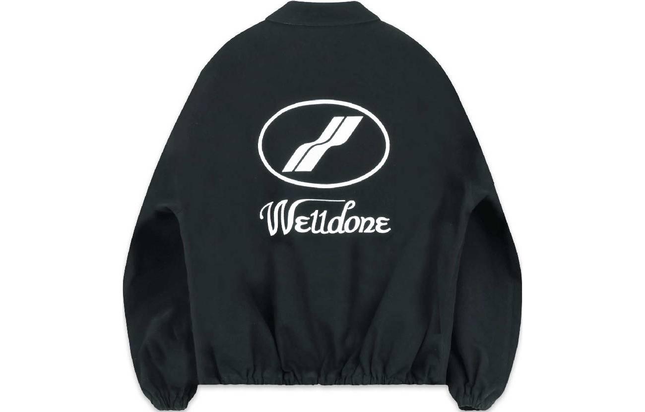 WE11DONE FW22 Black Logo Letter Print Collar Jacket Unisex WD-JP3-22-031-U-BK 圖 3