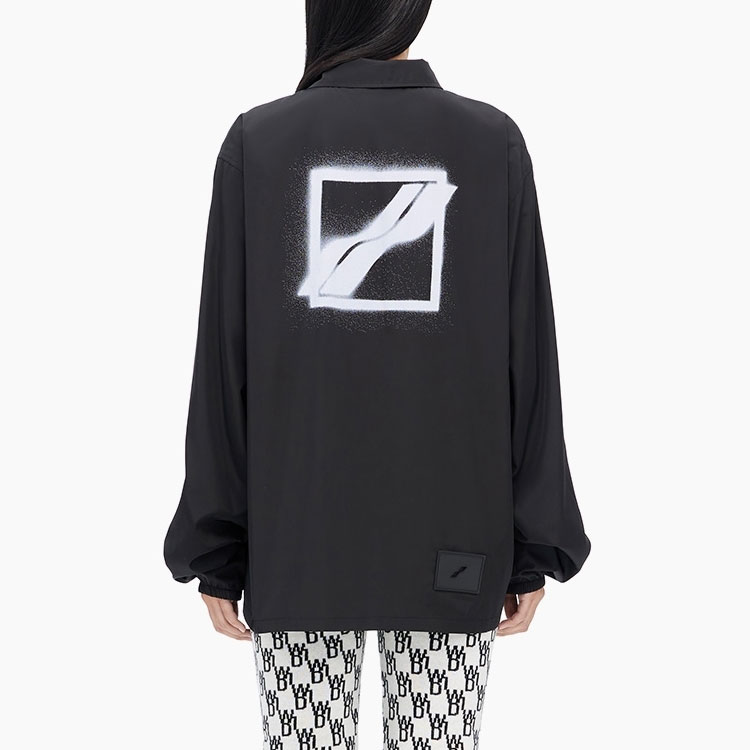 Purchase WE11DONE FW22 Black Polo Collar Jacket with Chest Logo Unisex. WD-JP3-22-088-U-BK