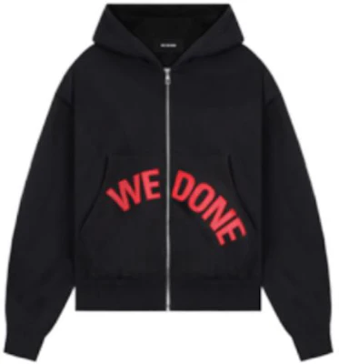 WE11DONE FW22 Black Zip-Up Hoodie with Letter Logo Print Unisex. WD-TH3-22-772-U-BK Buy WE11DONE FW22 Black Zip-Up Hoodie with Letter Logo Print Unisex. WD-TH3-22-772-U-BK