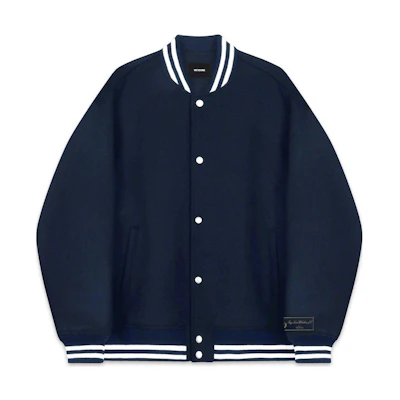 WE11DONE FW22 Blue Striped Single-Breasted Casual Jacket Unisex WD-JP3-22-029-U-NV