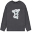 Order WE11DONE FW22 卡通泰迪熊Logo中性長袖T恤 深灰色 WD-TT3-22-833-U-CH