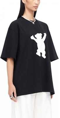 WE11DONE FW22 Global Exclusive Logo Bear Print T-Shirt Unisex Black WD-TT1-22-849-U-BK Purchase WE11DONE FW22 Global Exclusive Logo Bear Print T-Shirt Unisex Black WD-TT1-22-849-U-BK