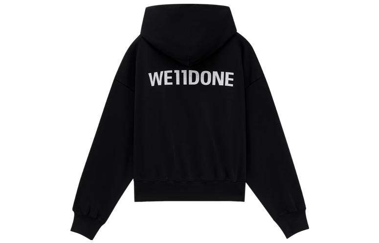 WE11DONE FW22 Graphic Print Pullover Long Sleeve Sweatshirt Unisex Black WD-TH3-22-866-U-BK 圖 3