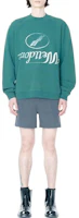 Lookbook WE11DONE FW22 綠色倒置標誌印花長袖圓領男女衛衣 WD-TS3-22-812-U-GR