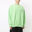 Lookbook WE11DONE FW22 그린 오버사이즈 로고 크루넥 스웻셔츠 유니섹스 WD-SS5-19-916-LM
