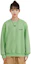 Cheap WE11DONE FW22 그린 오버사이즈 로고 크루넥 스웻셔츠 유니섹스 WD-SS5-19-916-LM