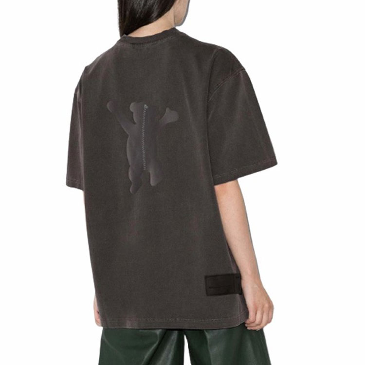 WE11DONE FW22 Grey Cartoon Teddy Bear Graphic Unisex Short Sleeve T-Shirt WD-TT8-20-103-U-CH 圖 6