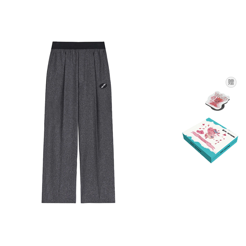 WE11DONE FW22 Grey Classic Logo Knit Jogger Pants Unisex Gray WD-PT4-20-729-U-CH