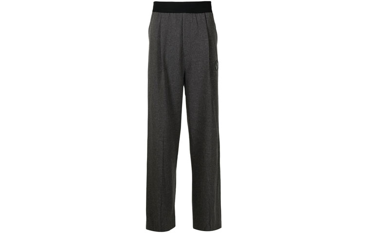 Order WE11DONE FW22 Grey Classic Logo Knit Jogger Pants Unisex Gray WD-PT4-20-729-U-CH