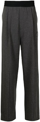 WE11DONE FW22 Grey Classic Logo Knit Jogger Pants Unisex Gray WD-PT4-20-729-U-CH Order WE11DONE FW22 Grey Classic Logo Knit Jogger Pants Unisex Gray WD-PT4-20-729-U-CH