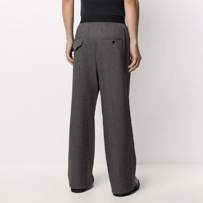 WE11DONE FW22 Grey Classic Logo Knit Jogger Pants Unisex Gray WD-PT4-20-729-U-CH Purchase WE11DONE FW22 Grey Classic Logo Knit Jogger Pants Unisex Gray WD-PT4-20-729-U-CH