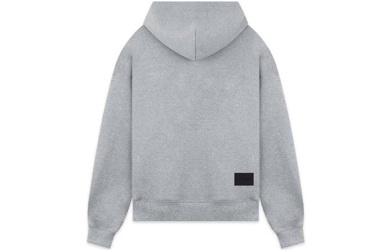 Lookbook WE11DONE 2022秋冬灰色心形印花宽松连帽衫 男女同款 WD-TH3-22-777-U-MG