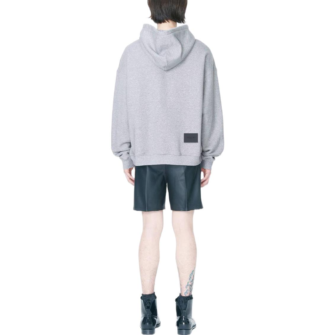 Purchase WE11DONE 2022秋冬灰色心形印花宽松连帽衫 男女同款 WD-TH3-22-777-U-MG