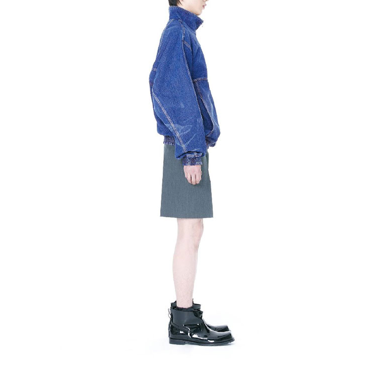 WE11DONE FW22 Half-Zip High Neck Denim Jacket Unisex Blue WD-DJ3-22-310-U-NV 圖 6