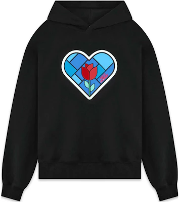 WE11DONE FW22 心形印花连帽衫 男女同款 黑色 WD-TH3-22-777-U-BK Buy WE11DONE FW22 心形印花连帽衫 男女同款 黑色 WD-TH3-22-777-U-BK