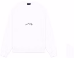 WE11DONE FW22 Irregular Logo Lettering Crewneck Sweatshirt Unisex White WD-TS3-22-821-U-WH WE11DONE FW22 Irregular Logo Lettering Crewneck Sweatshirt Unisex White WD-TS3-22-821-U-WH