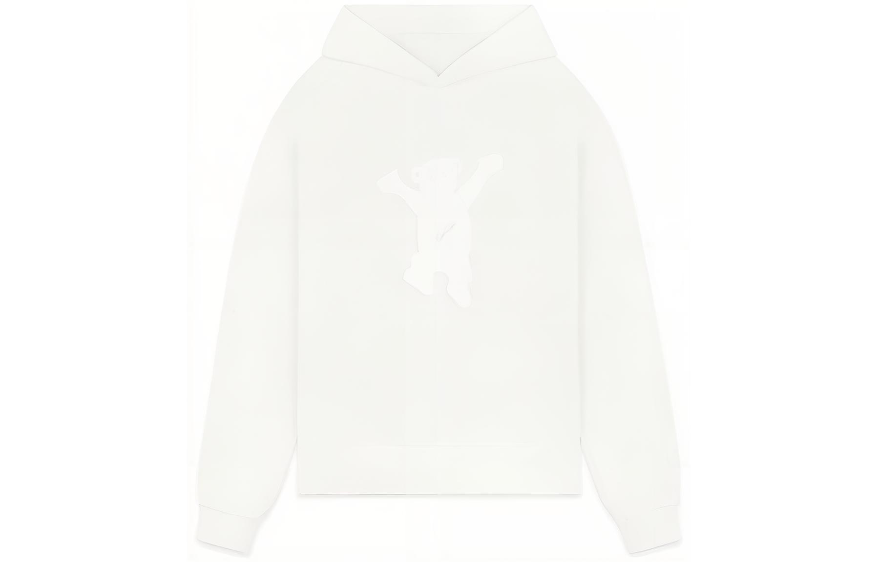 WE11DONE FW22 Ivory White Unisex Sweatshirt with Bear Graphic Print WD-TH3-22-727-U-IV 圖 2
