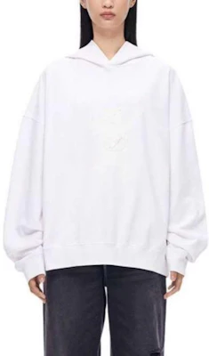 WE11DONE FW22 Ivory White Unisex Sweatshirt with Bear Graphic Print WD-TH3-22-727-U-IV Shop WE11DONE FW22 Ivory White Unisex Sweatshirt with Bear Graphic Print WD-TH3-22-727-U-IV
