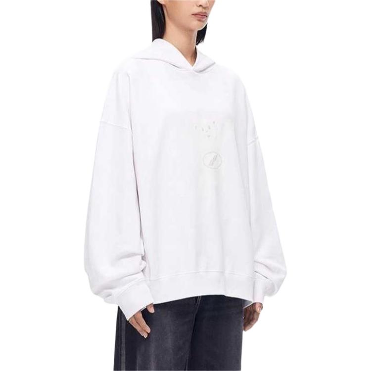 WE11DONE FW22 Ivory White Unisex Sweatshirt with Bear Graphic Print WD-TH3-22-727-U-IV 圖 5