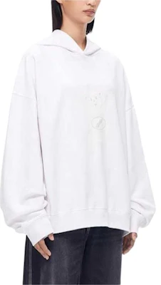 WE11DONE FW22 Ivory White Unisex Sweatshirt with Bear Graphic Print WD-TH3-22-727-U-IV Purchase WE11DONE FW22 Ivory White Unisex Sweatshirt with Bear Graphic Print WD-TH3-22-727-U-IV