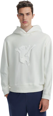 WE11DONE FW22 Ivory White Unisex Sweatshirt with Bear Graphic Print WD-TH3-22-727-U-IV Sizing WE11DONE FW22 Ivory White Unisex Sweatshirt with Bear Graphic Print WD-TH3-22-727-U-IV