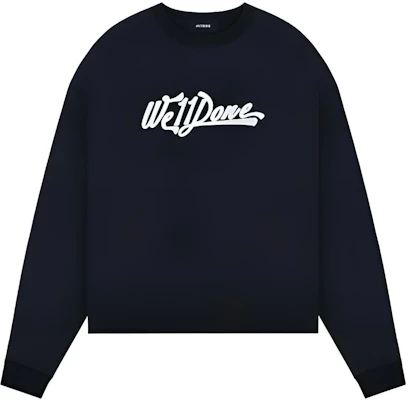 WE11DONE FW22 レターロゴ クルーネック スウェットシャツ ユニセックス ブラック WD-TT3-22-797-U-BK Buy WE11DONE FW22 レターロゴ クルーネック スウェットシャツ ユニセックス ブラック WD-TT3-22-797-U-BK