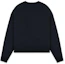 Lookbook WE11DONE FW22 レターロゴ クルーネック スウェットシャツ ユニセックス ブラック WD-TT3-22-797-U-BK