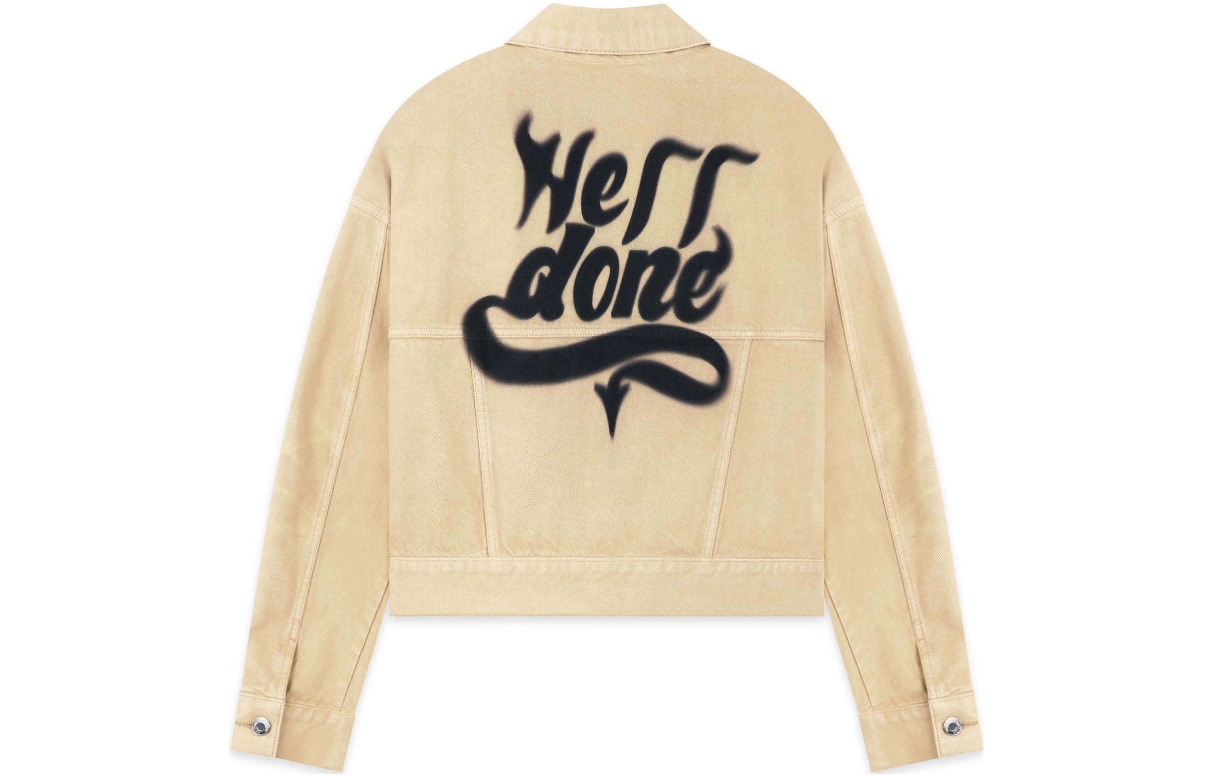 WE11DONE FW22 Letter Logo Print Collared Long Sleeve Jacket Unisex WD-DJ3-22-376-U-BG