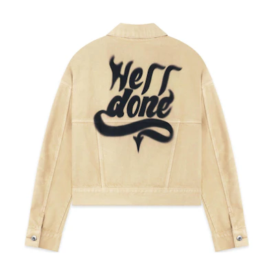 WE11DONE FW22 Letter Logo Print Collared Long Sleeve Jacket Unisex WD-DJ3-22-376-U-BG