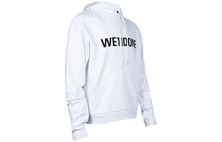 Purchase WE11DONE FW22 Letter Logo Print White Hoodie Unisex. WD-TH3-22-845-U-WH