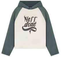 WE11DONE FW22 Letter Print Hoodie Unisex Green White WD-TH3-22-802-U-GR WE11DONE FW22 Letter Print Hoodie Unisex Green White WD-TH3-22-802-U-GR