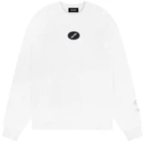 WE11DONE FW22 Logo Patch Unisex Crewneck Long Sleeve Sweatshirt White WD-TS3-22-719-U-WH WE11DONE FW22 Logo Patch Unisex Crewneck Long Sleeve Sweatshirt White WD-TS3-22-719-U-WH