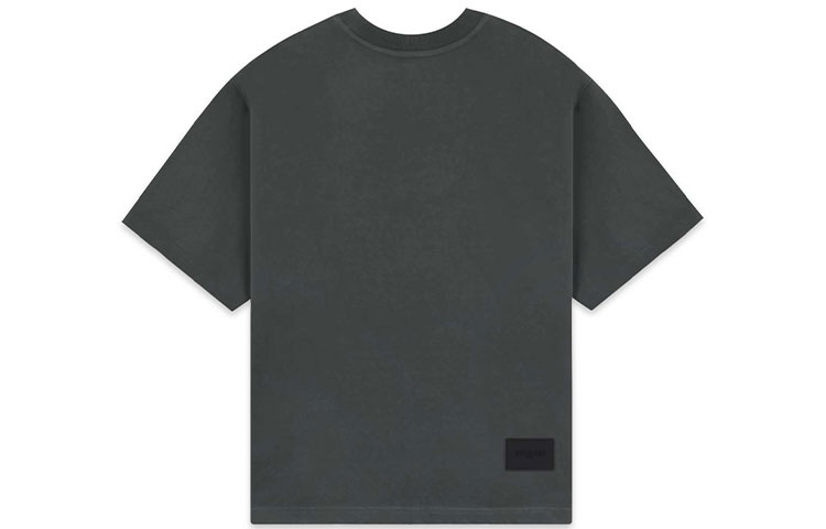 WE11DONE FW22 Logo Print Oversized Unisex Grey Crewneck T-Shirt WD-TT3-22-785-M-CH