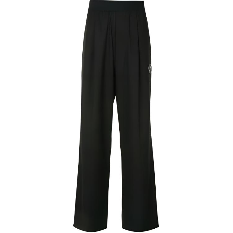 Order WE11DONE FW22 Logo Wide-Leg Knitted Sweatpants Unisex Black WD-PT4-20-729-U-BK