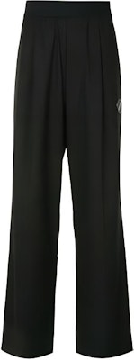 WE11DONE FW22 Logo Wide-Leg Knitted Sweatpants Unisex Black WD-PT4-20-729-U-BK Order WE11DONE FW22 Logo Wide-Leg Knitted Sweatpants Unisex Black WD-PT4-20-729-U-BK