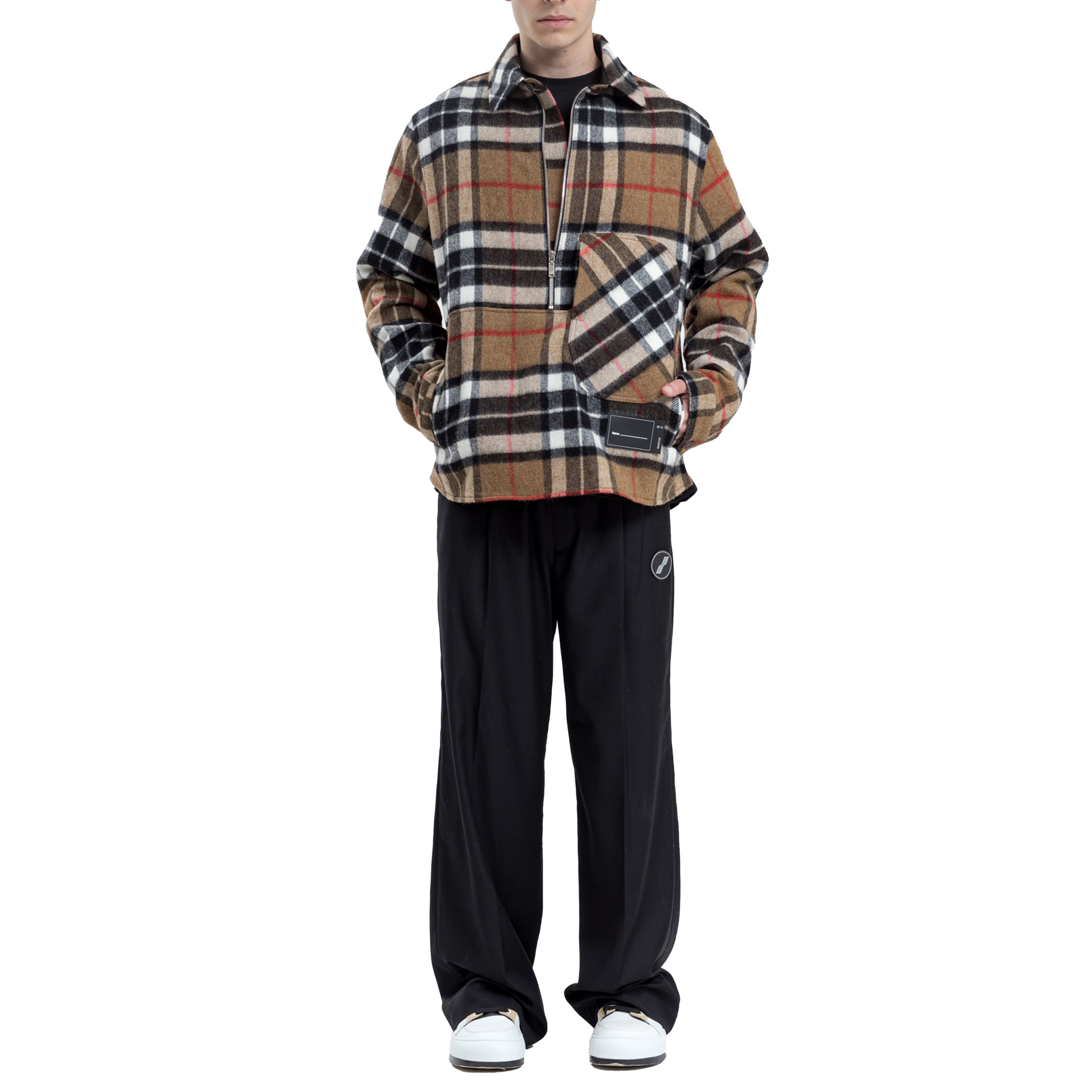 Purchase WE11DONE FW22 Logo Wide-Leg Knitted Sweatpants Unisex Black WD-PT4-20-729-U-BK