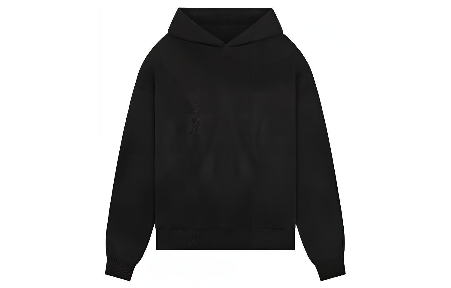 WE11DONE FW22 Minimalist Solid Color Hoodie Unisex Black WD-TH3-22-801-U-BK