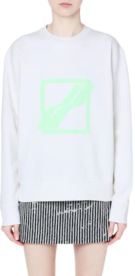 WE11DONE FW22 薄荷綠標誌白色中性款圓領長袖上衣 WD-TS1-21-504-U-IV Lookbook WE11DONE FW22 薄荷綠標誌白色中性款圓領長袖上衣 WD-TS1-21-504-U-IV