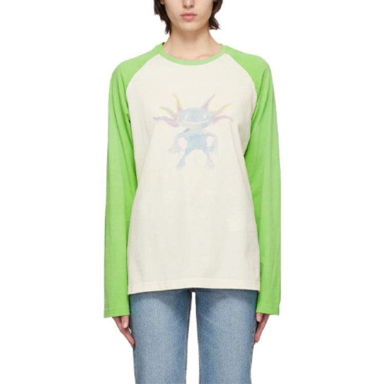 Details for WE11DONE 秋冬22怪兽图案长袖T恤 米色 中性 WD-TT0-21-511-U-GR