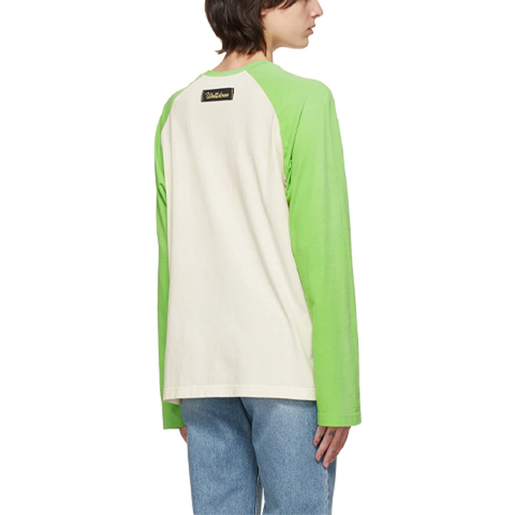 Sizing WE11DONE 秋冬22怪兽图案长袖T恤 米色 中性 WD-TT0-21-511-U-GR