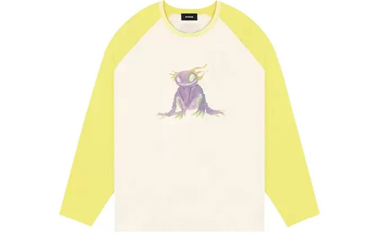 Order WE11DONE 秋冬款怪獸墨水長袖T恤黃色 男女款秋季系列 WD-TT0-21-511-U-YE