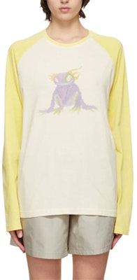 WE11DONE 秋冬款怪獸墨水長袖T恤黃色 男女款秋季系列 WD-TT0-21-511-U-YE Details for WE11DONE 秋冬款怪獸墨水長袖T恤黃色 男女款秋季系列 WD-TT0-21-511-U-YE