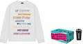 Lookbook WE11DONE FW22 Multi-Logo Oversized Crewneck Sweatshirt Unisex White. WD-TP5-19-114-U-WH