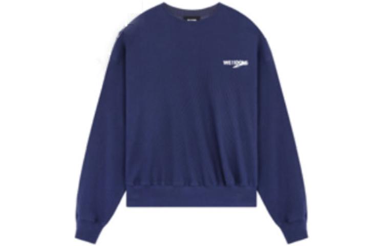 WE11DONE FW22 Navy Blue Unisex Logo Print Sweatshirt. WD-TS3-22-798-U-NV 圖 2