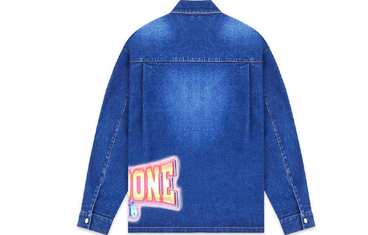WE11DONE FW22 Oversized Washed Denim Jacket Unisex Blue. WD-DJ3-22-312-U-BL 圖 3